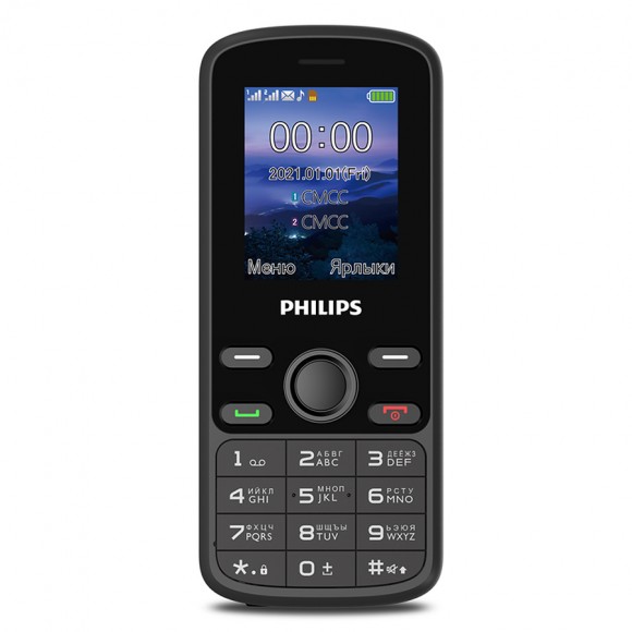 Телефон Philips Xenium E111 (черный)