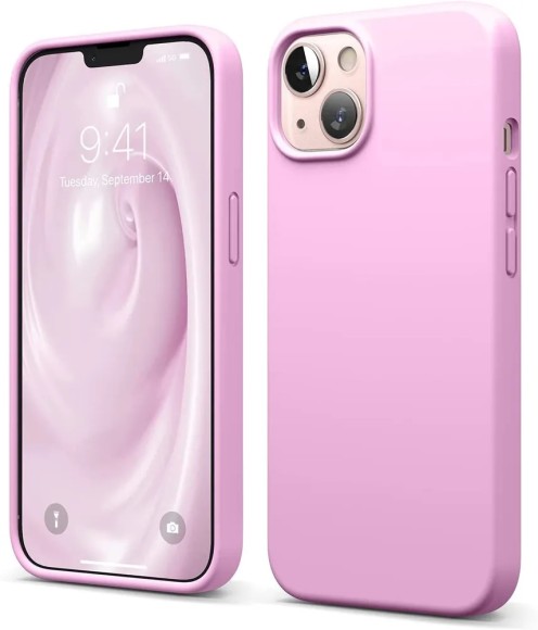 Чехол-накладка для iPhone 14 Silicone Case ярко-розовый