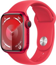 Умные часы Apple Watch  Series 9 45мм/S/M MRXJ3 корпус Aluminium GPS  цвета красный, Sport Band  (Красный, Красный )