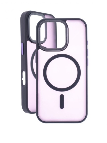 Чехол-накладка для iPhone 16 Pro VEGLAS Fog Magnetic фиолетовый