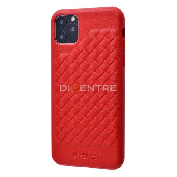 Чехол-накладка для iPhone 12/12 Pro Santa Barbara плетенка красный