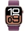 46mm MWY83 Series 10 корпус из алюминия цвета розовое золото спортивный браслет цвета "Plum" 46mm MWY83 Series 10 корпус из алюминия цвета розовое золото спортивный браслет цвета "Plum"