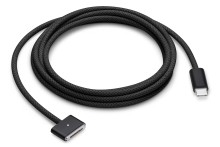 Зарядный кабель USB-C с магнитным разъемом MagSafe 2м черный
