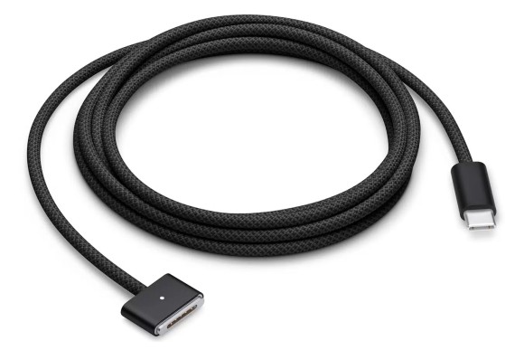 Зарядный кабель USB-C с магнитным разъемом MagSafe 2м черный