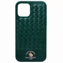 Чехол-накладка для iPhone 12/12 Pro Santa Barbara плетенка зеленый