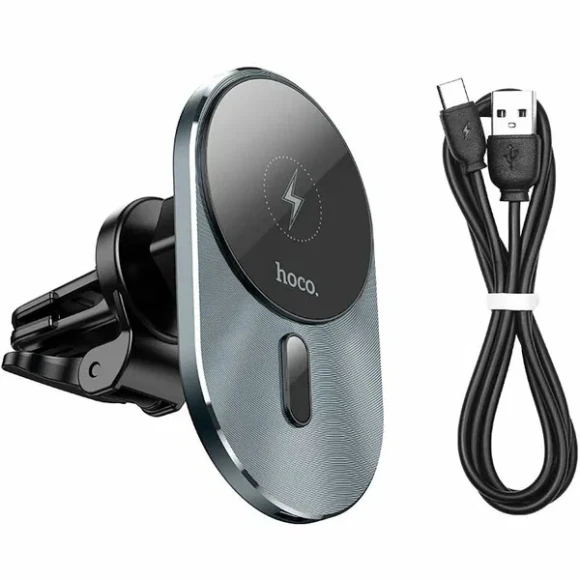 Держатель Hoco CA91  Power electric magnetic Black