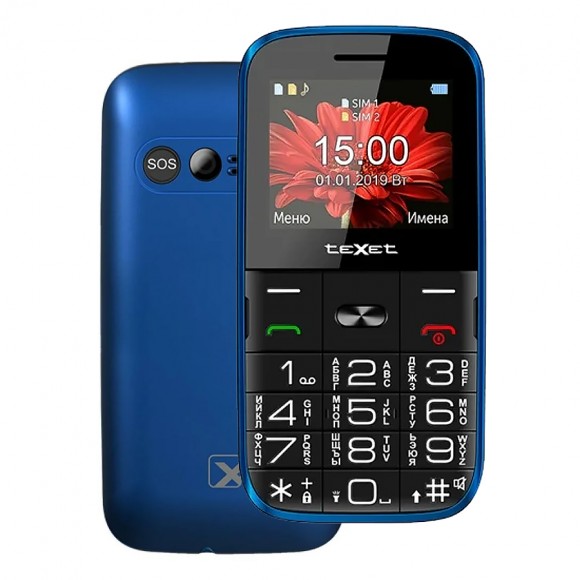 Телефон teXet TM-B227  (синий)