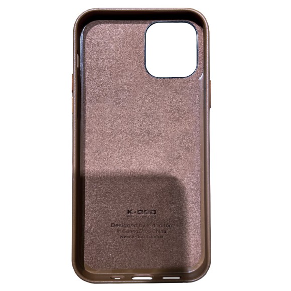 Чехол-накладка для iPhone 13 Pro K-DOO Noble коричневый Чехол-накладка для iPhone 13 Pro K-DOO Noble коричневый