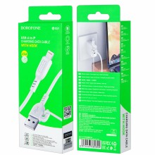 Lightning  Borofone BX91 1м 2.4A белый