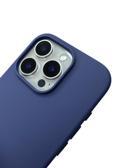 Чехол-накладка для iPhone 16 Pro Memumi Silicone Case Magsafe синий