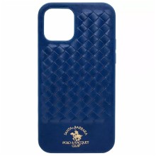 Чехол-накладка для iPhone 12/12 Pro Santa Barbara плетенка синий