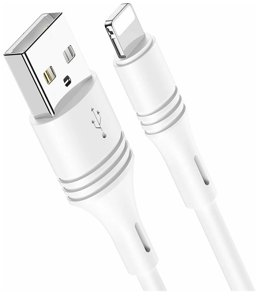 Lightning Borofone BX43 1м 2.4A белый Lightning Borofone BX43 1м 2.4A белый
