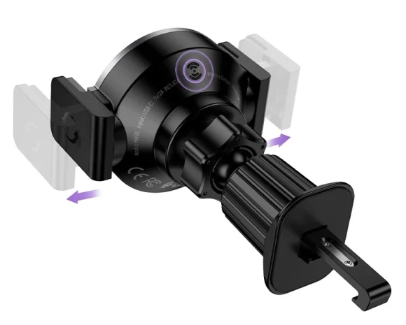 Держатель Hoco HW35 Power electric magnetic Black