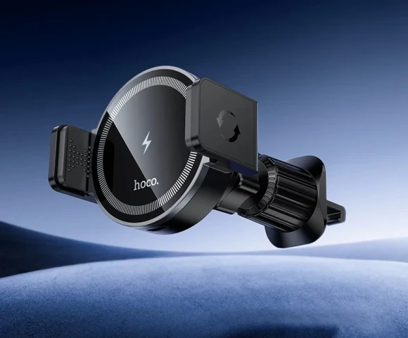 Держатель Hoco HW35 Power electric magnetic Black