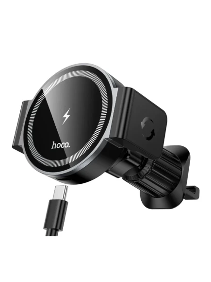 Держатель Hoco HW35 Power electric magnetic Black