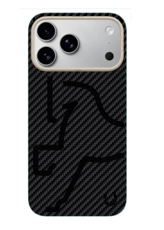 Чехол-накладка для iPhone 17 Pro/18 Pro Airity Aramid Fiber Horse Black