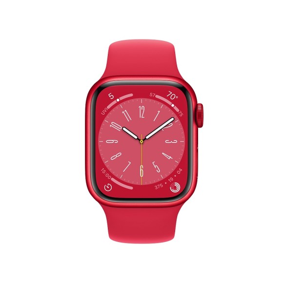 Умные часы Apple Watch Series 8 41 мм MNU3 M/L Aluminium Case, (PRODUCT)RED Sport Band (Красный, Красный ) Умные часы Apple Watch Series 8 41 мм MNU3 M/L Aluminium Case, (PRODUCT)RED Sport Band (Красный, Красный )