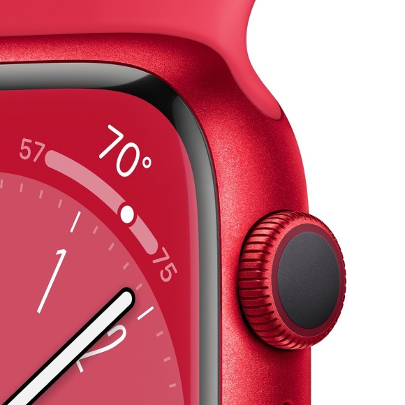 Умные часы Apple Watch Series 8 41 мм MNU3 M/L Aluminium Case, (PRODUCT)RED Sport Band (Красный, Красный ) Умные часы Apple Watch Series 8 41 мм MNU3 M/L Aluminium Case, (PRODUCT)RED Sport Band (Красный, Красный )