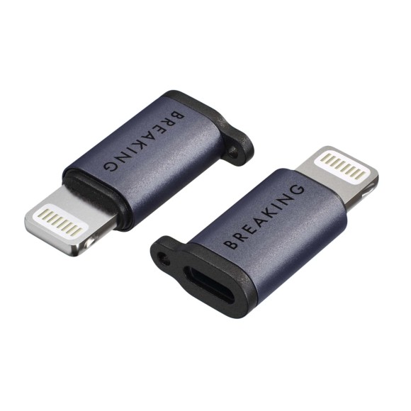 Переходник Breaking Y02 USB-C-Lightning фиолетовый