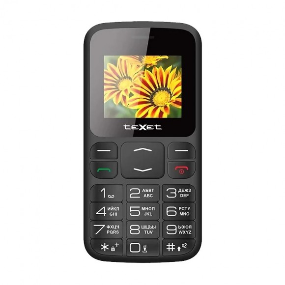 Телефон teXet TM-B208 (черный)