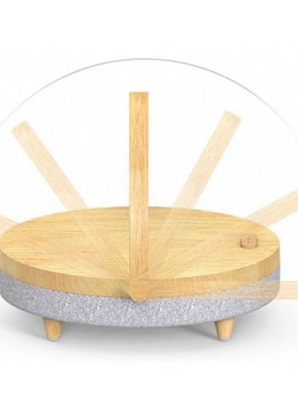 Настольная лампа с функцией беспроводной зарядки и колонки Xiaomi Ezvalo Wood