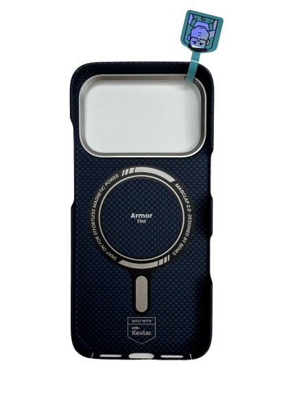 Чехол-накладка для iPhone 17 Pro Max Benks Magnetic Kevlar Blue