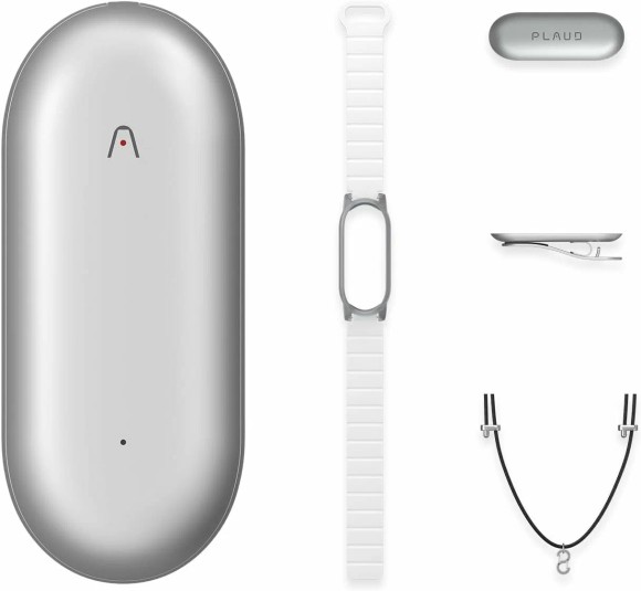Диктофон с искусственным интеллектом PLAUD NotePin Lunar  (Silver) Диктофон с искусственным интеллектом PLAUD NotePin Lunar  (Silver)