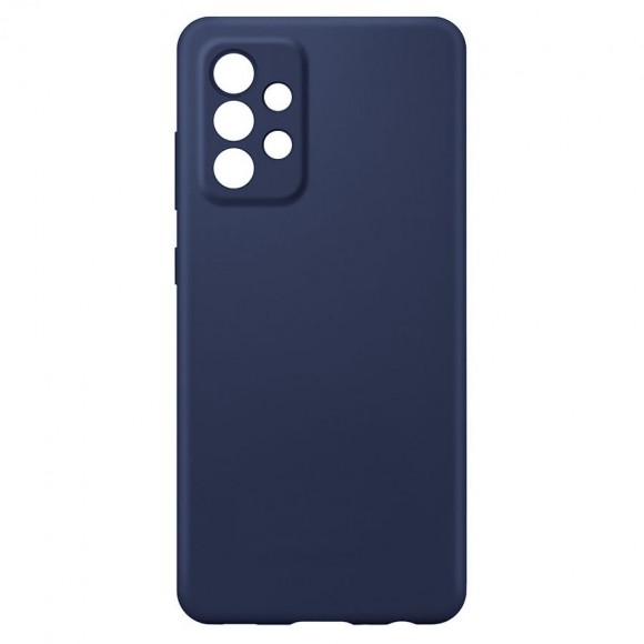 Чехол-накладка Samsung A525/A52 Silicone Case темно синий
