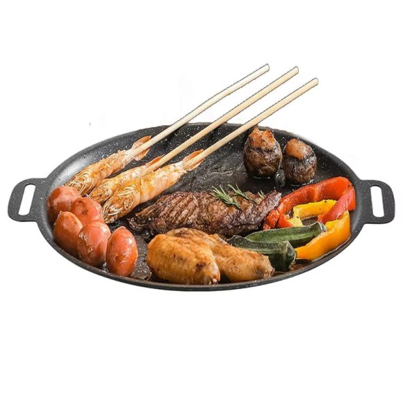 Сковорода-гриль Xiaomi  круглая чугунная 27 см Xiaomi