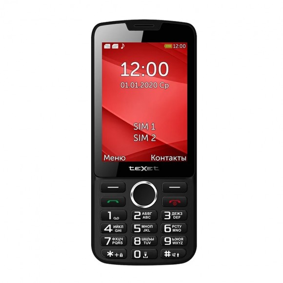 Телефон teXet TM-308 (черно-красный)