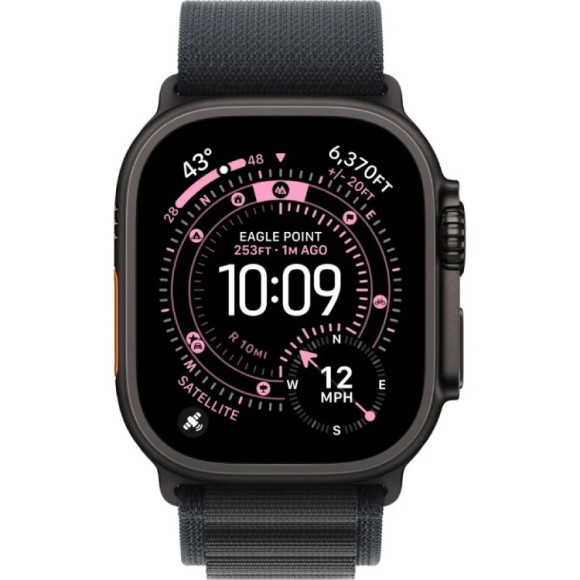 Apple Watch Ultra 3 2025 MF0V4 49mm Black Titanium Case with Black Alpine Loop Black Titanium, Black Apple Watch Ultra 3 2025 MF0V4 49mm Black Titanium Case with Black Alpine Loop Black Titanium, Black