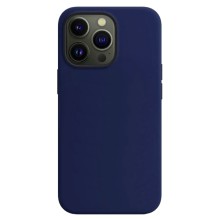 Чехол-накладка для iPhone 13 Pro Max Silicone Case темно-синий