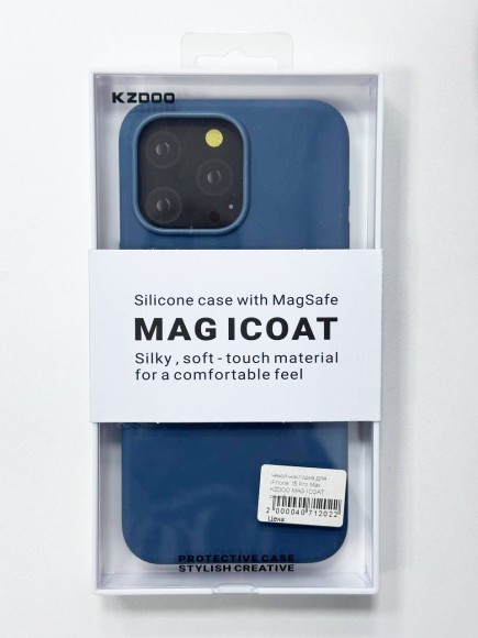 Чехол-накладка для iPhone 15 Pro Max KZDOO MAG ICOAT синий