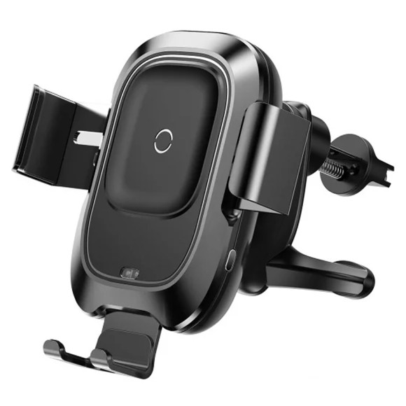 Держатель Baseus Smart Vehicle Bracket - Черный (WXZN-B01) с беспроводной зарядкой Держатель Baseus Smart Vehicle Bracket - Черный (WXZN-B01) с беспроводной зарядкой