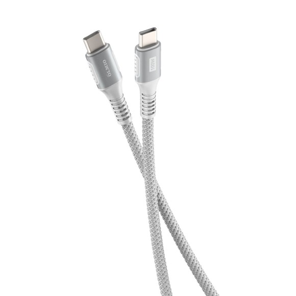 Type-C Type-C PD100 100W 1,2м тканевая оплетка белый