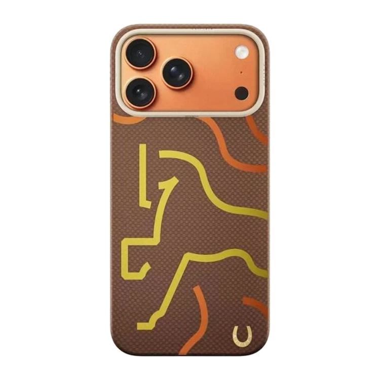 Чехол-накладка для iPhone 17 Pro Max/18 Pro Max Airity Aramid Fiber Horse Brown