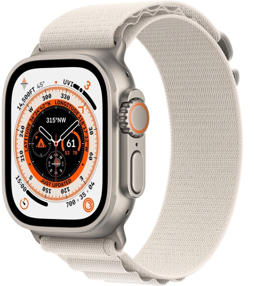 Умные часы Apple Watch Ultra MQEY3 49 мм/STitanium Case, титановый/звездный Alpine Loop (Сияющая звезда)