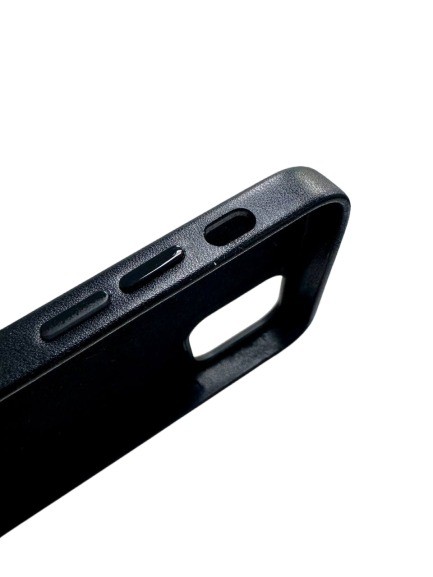 Чехол-накладка для iPhone 12 Mini Leather черный Чехол-накладка для iPhone 12 Mini Leather черный