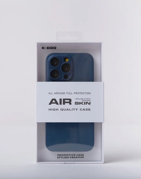 Чехол-накладка для iPhone 15 Pro KZDOO Air Skin синий