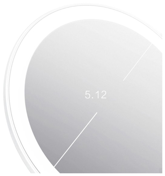 Зеркало косметическое настольное Xiaomi DOCO Daylight Mirror с подсветкой (HZJ001)