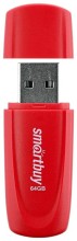 USB 2.0 SmartBuy 64Gb Flash Drive красный