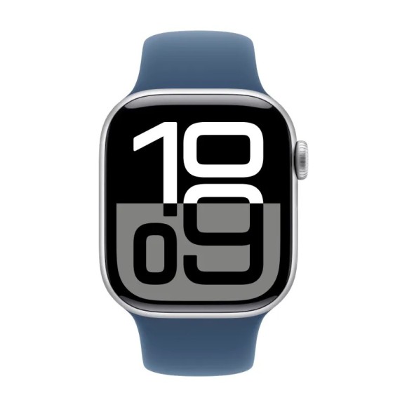Умные часы Apple Watch Series 10 42mm/S/M MWWA3  Case Silver Aluminum with Denim Sport Band (Silver, Denim) Умные часы Apple Watch Series 10 42mm/S/M MWWA3  Case Silver Aluminum with Denim Sport Band (Silver, Denim)