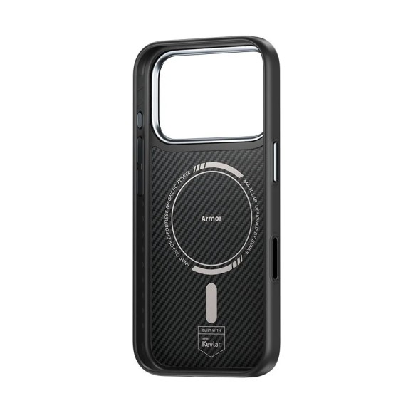 Чехол-накладка для iPhone 17 Pro Max Benks Magnetic Kevlar 600D Black
