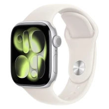 42mm/S/M MEW34 Series 11 Silver Aluminum Case with Starlight Sport Band (Silver, Starlight) 42mm/S/M MEW34 Series 11 Silver Aluminum Case with Starlight Sport Band (Silver, Starlight)