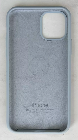 Чехол-накладка для iPhone 11 Pro Silicone Case серо-голубой