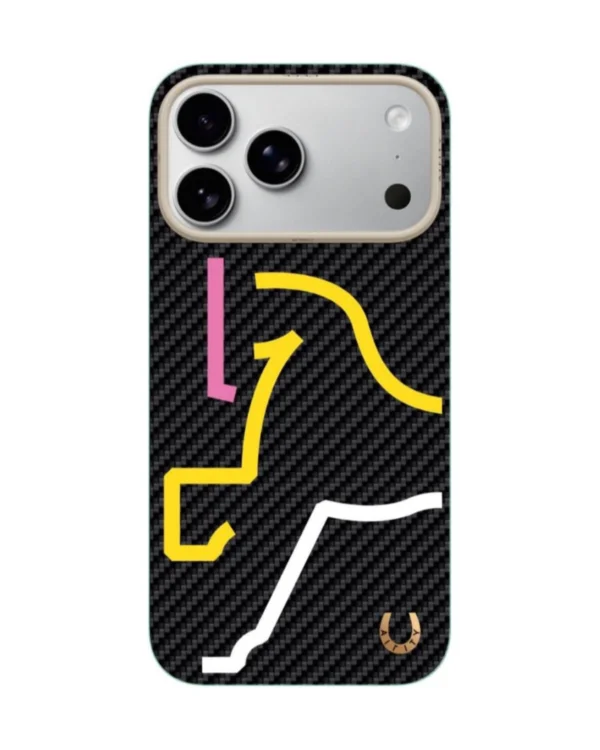 Чехол-накладка для iPhone 17 Pro Max/18 Pro Max Airity Aramid Fiber Horse Mystic Neon