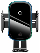 Держатель Baseus Light Electric Holder Wireless Charger 15W, Чёрный (WXHW03-01)