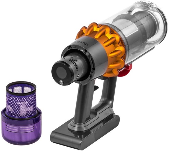 Вертикальный пылесос Dyson V15 (SV47) Detect Absolute (Желтый, Никель)