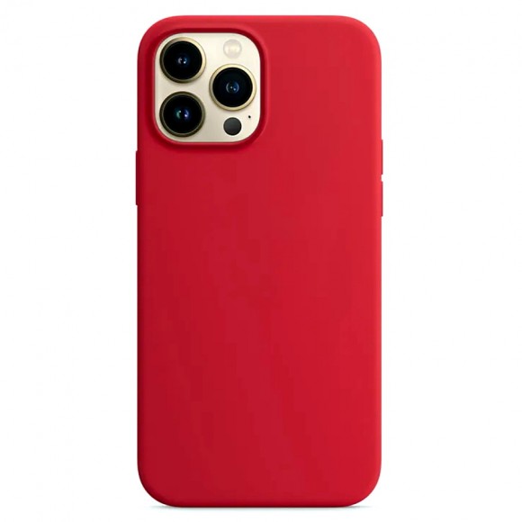 Чехол-накладка для iPhone 13 Pro Max Silicone Case красный