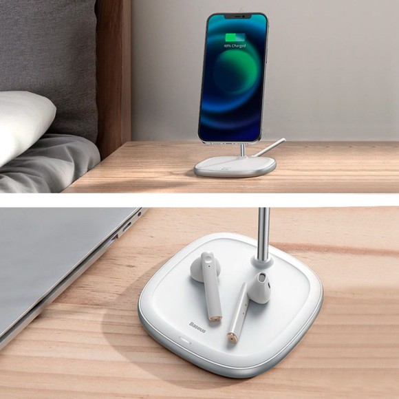Беспроводная зарядка Baseus Swan Wireless Charger (WXSW-01) для iPhone Series 12 (Black) Беспроводная зарядка Baseus Swan Wireless Charger (WXSW-01) для iPhone Series 12 (Black)